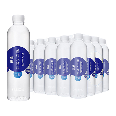 【整箱】依能 苏打水饮料 锌强化 500ml*24