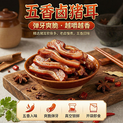 【鲜】Umall卤味 五香猪耳 300g