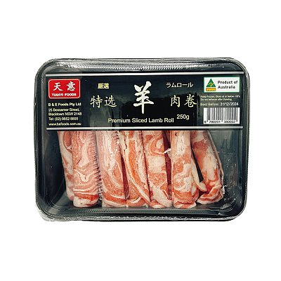 【冻】天意 特选羊肉卷  250g