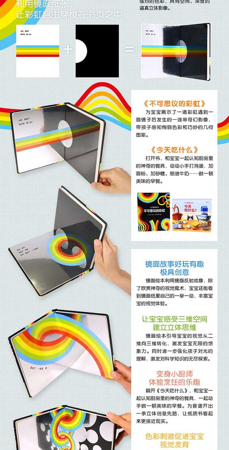 waves-childrens-picture-book-3d-mirror-picture-book-what-to-eat-today-3-6-years-old-2