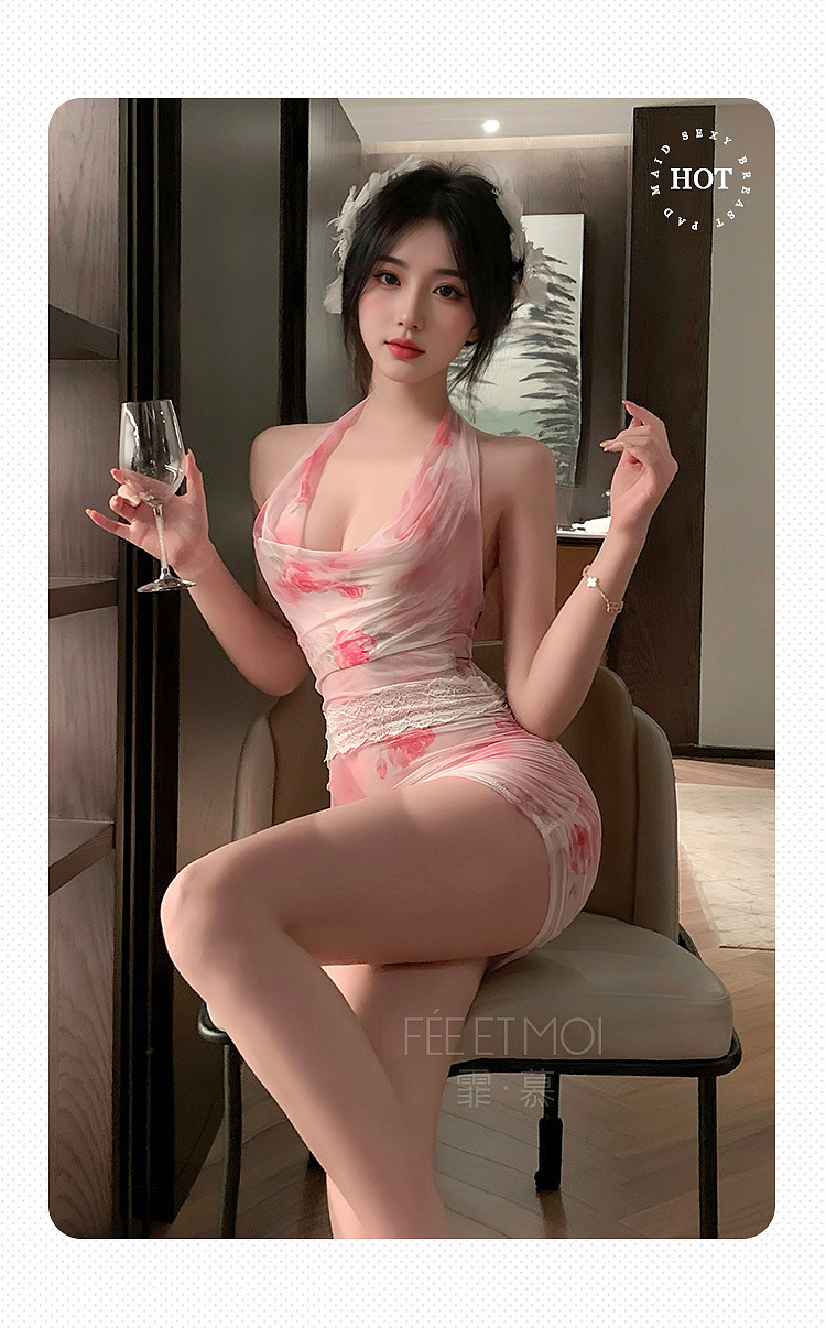 fermu-jiao-want-to-attack-the-magnificent-modern-swing-neck-dress-pink-white-8