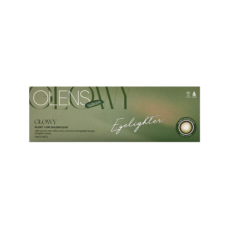 olens-glazed-brown-green-daily-disposable-10pcs-in-glowygoldenolive-contacts-000-degrees-4