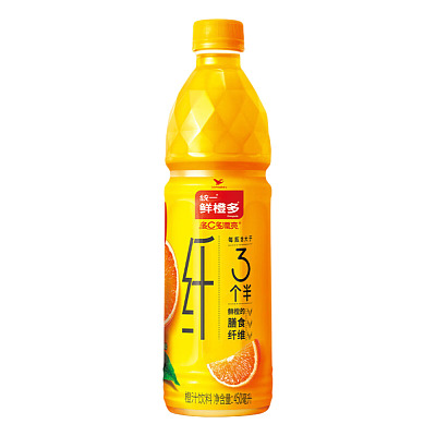 统一 饮料 鲜橙多 450ml 鲜橙汁