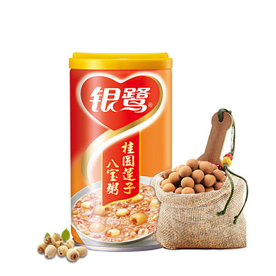 银鹭 桂圆莲子八宝粥 360g *2