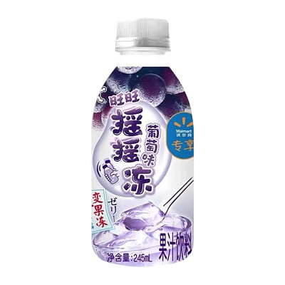 旺旺 摇摇冻果汁饮料 葡萄味 245ml *2