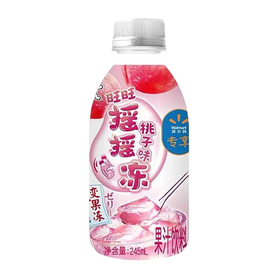 旺旺 摇摇冻果汁饮料 桃子味 245ml *2