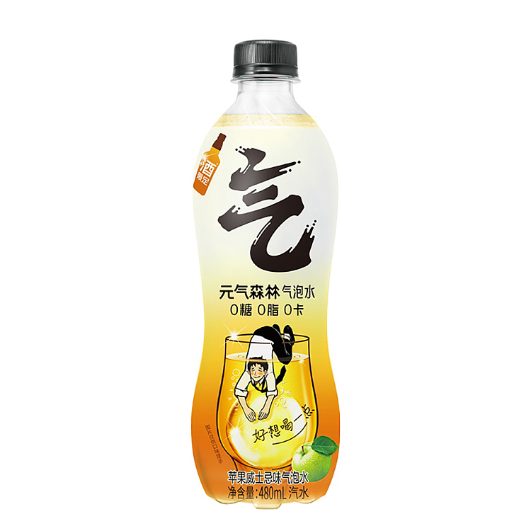 genki-forest-sparkling-water-apple-whiskey-flavor-480ml2-1