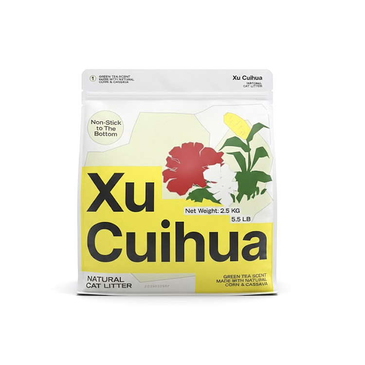 xu-cui-hua-green-tea-flavor-pure-cat-litter-4-weight-deodorized-version-25kg-1