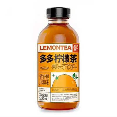 果子熟了 多多柠檬茶 香橙风味 500ml *2
