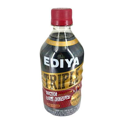 韩国Ediya 三重甜美式咖啡 低糖 500ml *2