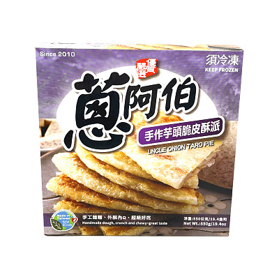 【冻】葱阿伯 手作脆皮酥派 芋头味 5pcs 550g