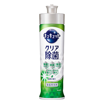 日本花王 蔬果餐具洗洁精 绿茶香 240ml