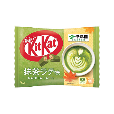 雀巢 奇巧巧克力威化饼 抹茶拿铁味 9枚入 104g