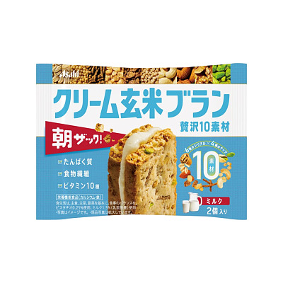 Asahi 玄米奢华十味牛奶饼干 50g