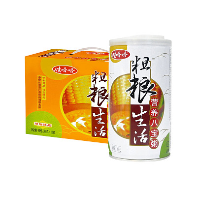 【整箱】娃哈哈 粗粮生活营养八宝粥 360g*12