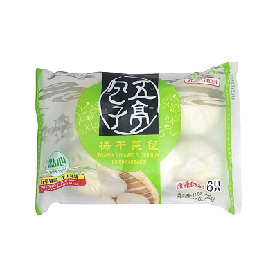【冻】五亭 梅干菜包 6只装 480g 