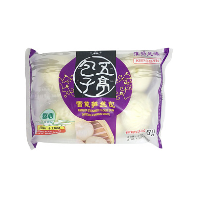 【冻】五亭 雪菜笋丝包 6只装 480g 