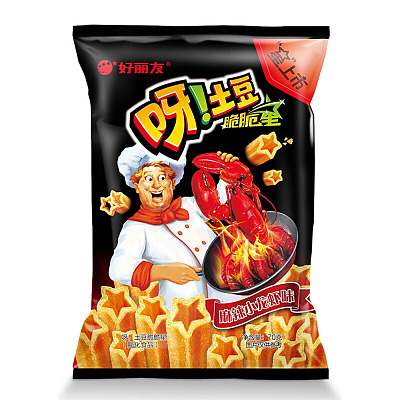 好丽友 呀!土豆 麻辣小龙虾味 空心薯条 70g