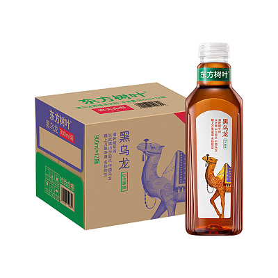 【整箱】农夫山泉 东方树叶 黑乌龙 900ml*12 0卡路里