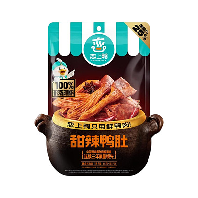 恋上鸭 甜辣鸭肚 82g