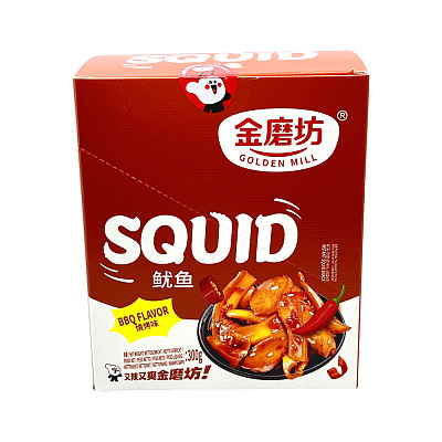 【整盒】金磨坊 鱿鱼 烧烤味 300g/15g*20