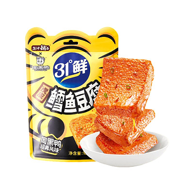 盐津铺子 虎皮鳕鱼豆腐 黑鸭味 168g