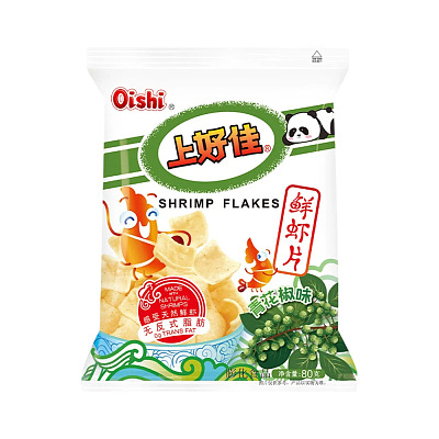 上好佳 鲜虾片青花椒味80g