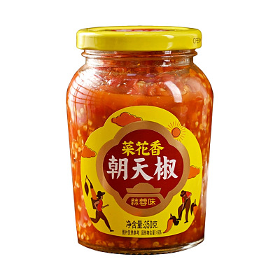 菜花香 朝天椒 蒜蓉味 350g