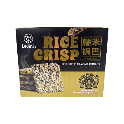 乐锦记 糯米锅巴 黑金蛋黄味 260g
