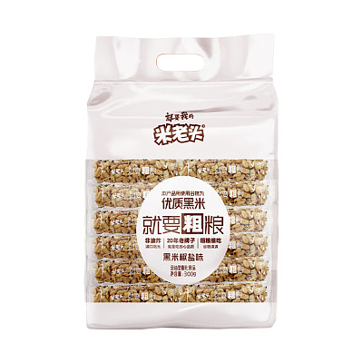 米老头 粗粮棒黑米椒盐 300g