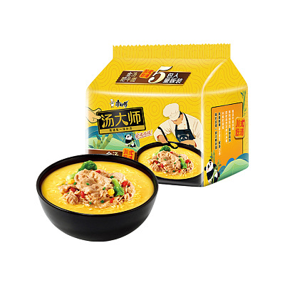 康师傅 汤大师 金汤肥牛面 110g*5袋