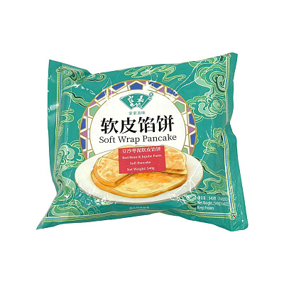 【冻】霍嘉 豆沙枣泥软皮馅饼 540g
