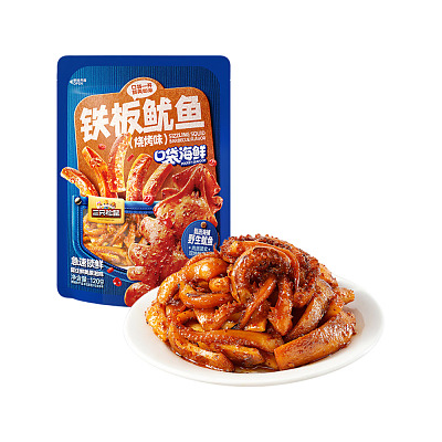 三只松鼠 铁板鱿鱼 烧烤味 120g