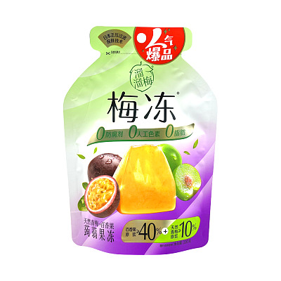 溜溜梅 梅冻 蒟蒻果冻 青梅+百香果味 100g