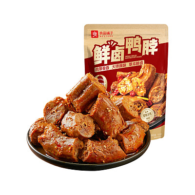 良品铺子 鲜卤鸭脖 100g