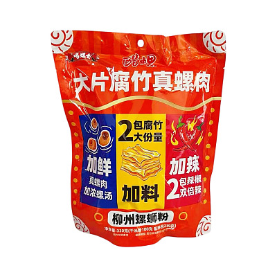 嘻螺会 酷螺 柳州螺蛳粉 大片腐竹真螺肉 330g