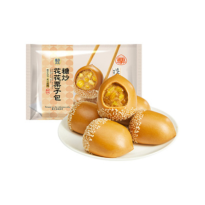 【冻】盒马 糖炒花花栗子包 300g