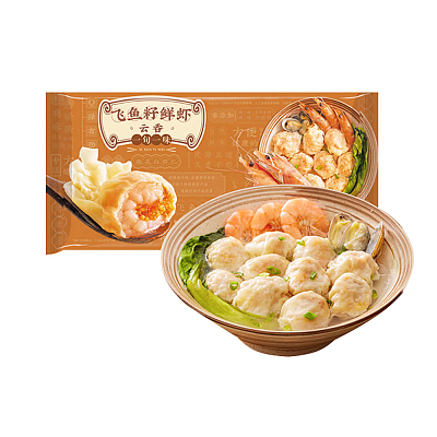 【冻】一旬一味 飞鱼籽鲜虾云吞 157.5g