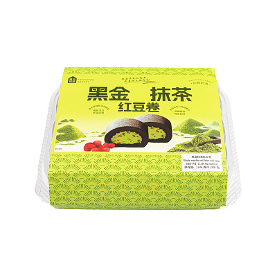 【冻】盒马 黑金抹茶红豆卷 330g
