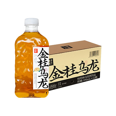 【整箱】果子熟了 无糖茶 金桂乌龙 970ml*12 整箱一件
