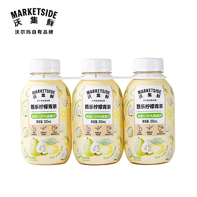 沃集鲜 芭乐柠檬青茶 300ml*3罐