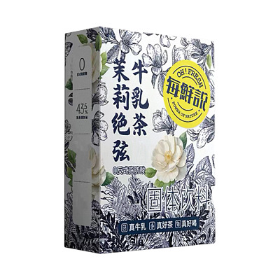 每鲜说 茉莉绝弦牛乳茶固体饮料 4包入 88g