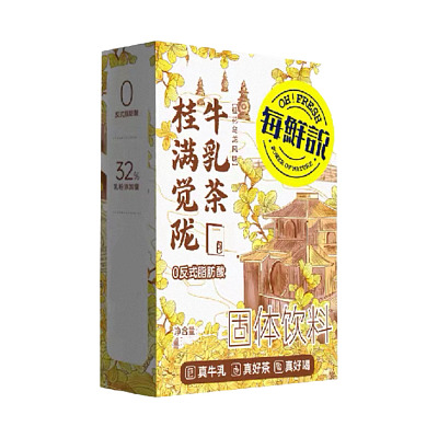 每鲜说 桂满觉陇牛乳茶固体饮料 4包入 88g