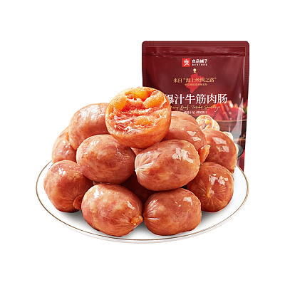 良品铺子 爆汁牛筋肉肠 90g