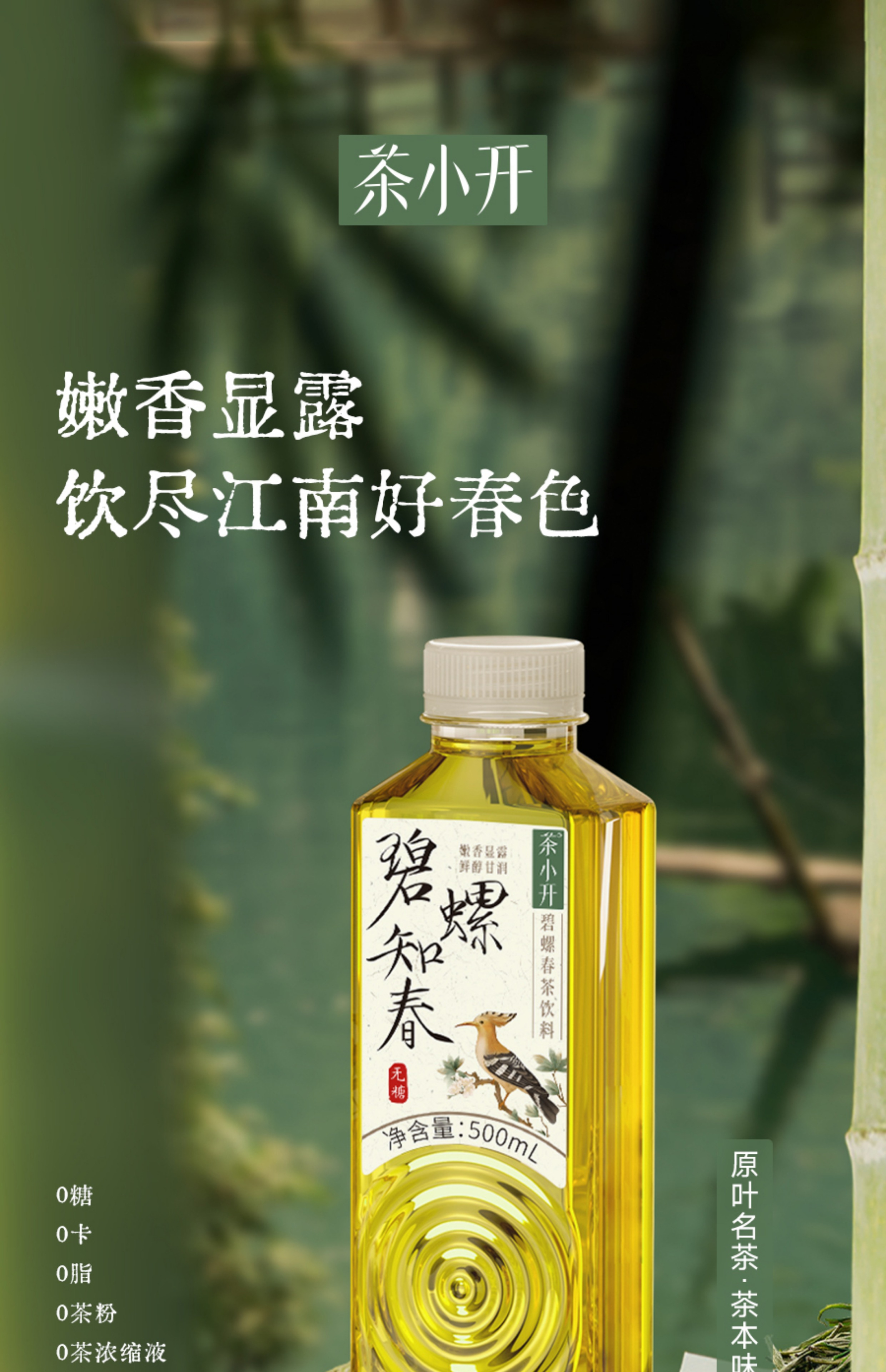 汇春茗白茶 茶小开碧螺春茶饮料500ml - Umall今日优选- 澳洲线上超市