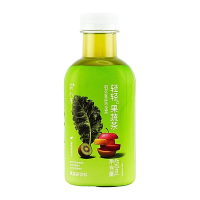 茶小开 轻轻果蔬茶 羽衣甘蓝乌龙茶450ml