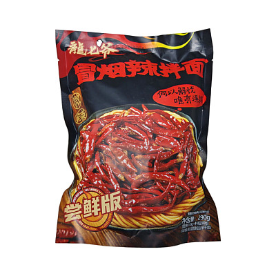 抖音热卖速食TOP1 龙七爷 冒烟辣 拌面 微辣 290g