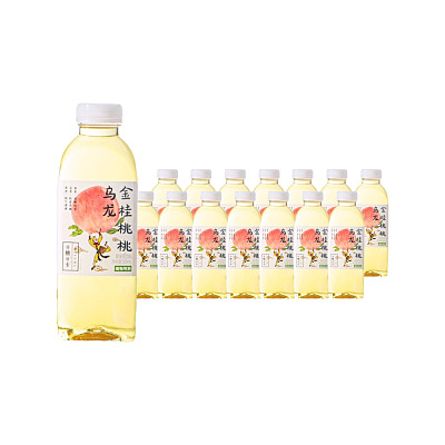 【整箱】植物驾到 无糖茶 金桂桃桃乌龙 500ml*15