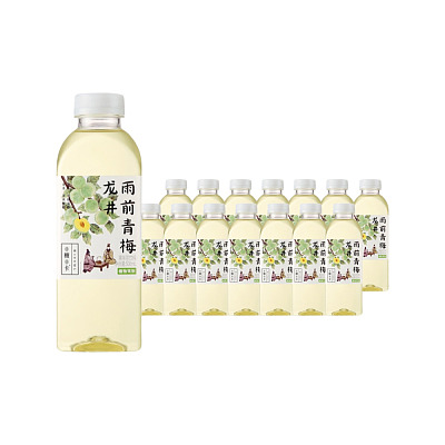 【整箱】植物驾到雨前青梅龙井500ml*15
