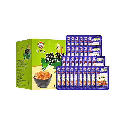 【整盒】缺牙齿 素耳尖 香辣味 16g*30